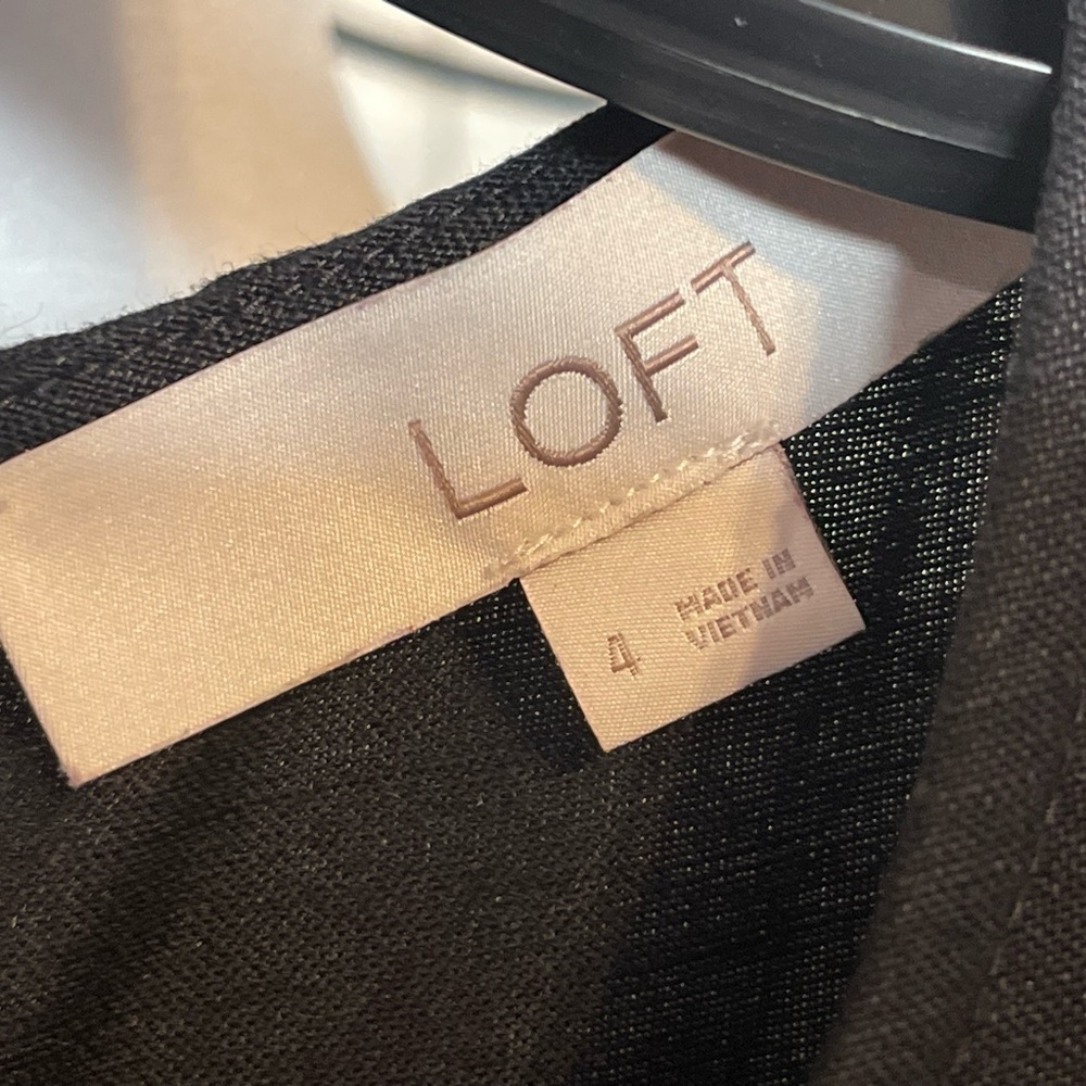 🖤LOFT Sleek Stylish Versatile Linen Jumpsuit with Belt - Picture 5 of 6